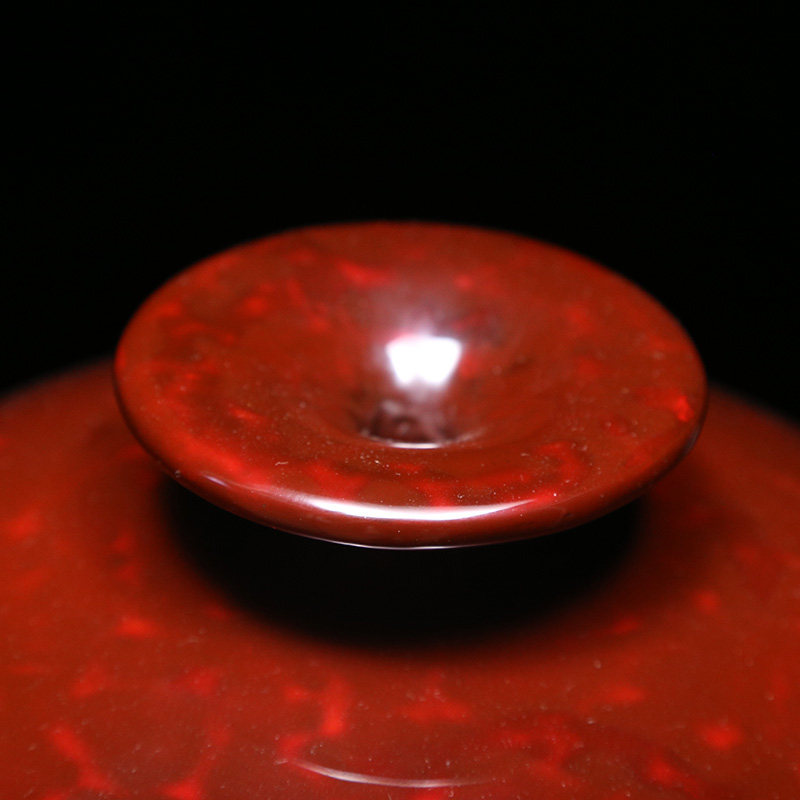 福州大漆【赤宝砂天球瓶】工美推荐 w918055