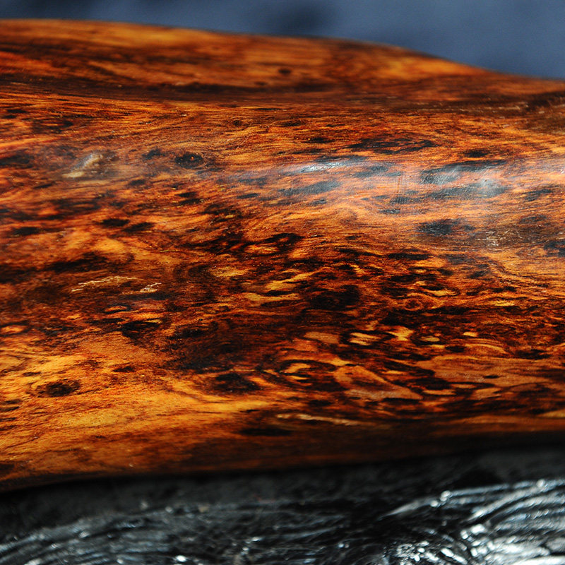 纯手工雕刻 随形孔雀 黄花梨 纹理漂亮 仙作工艺摆件