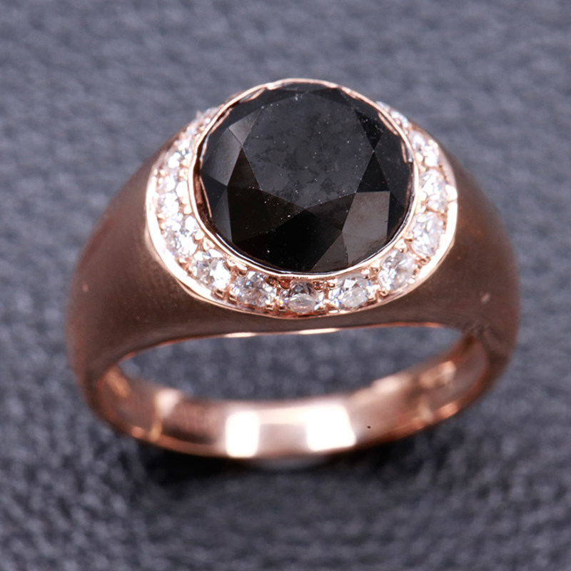 99ct黑钻戒指配钻0.512ct 18k金 和平典当 jd82848