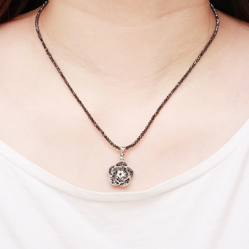 98ct黑钻项链配钻0.16ct 和平典当 jd90096