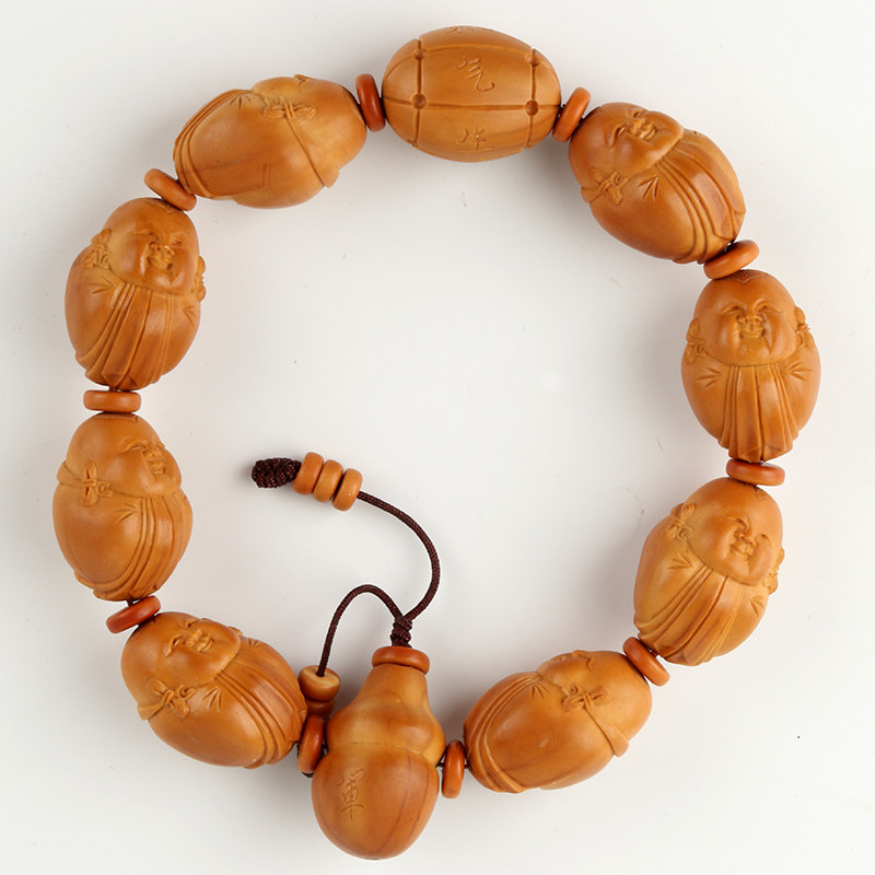 核雕名家史小军《和气生财》手串
