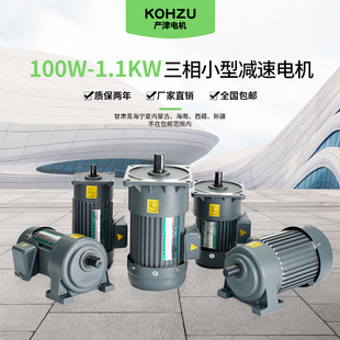 100W 400W750W 1.1KW小型三相380V变频可逆异步立式齿轮减速电机