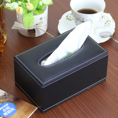 欧式实用皮革家用纸巾盒抽纸盒 时尚创意大号纸抽盒餐巾纸盒包邮