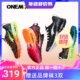 onemix玩觅夏季网面跑步鞋女透气轻便减震全掌气垫鞋增高运动鞋男