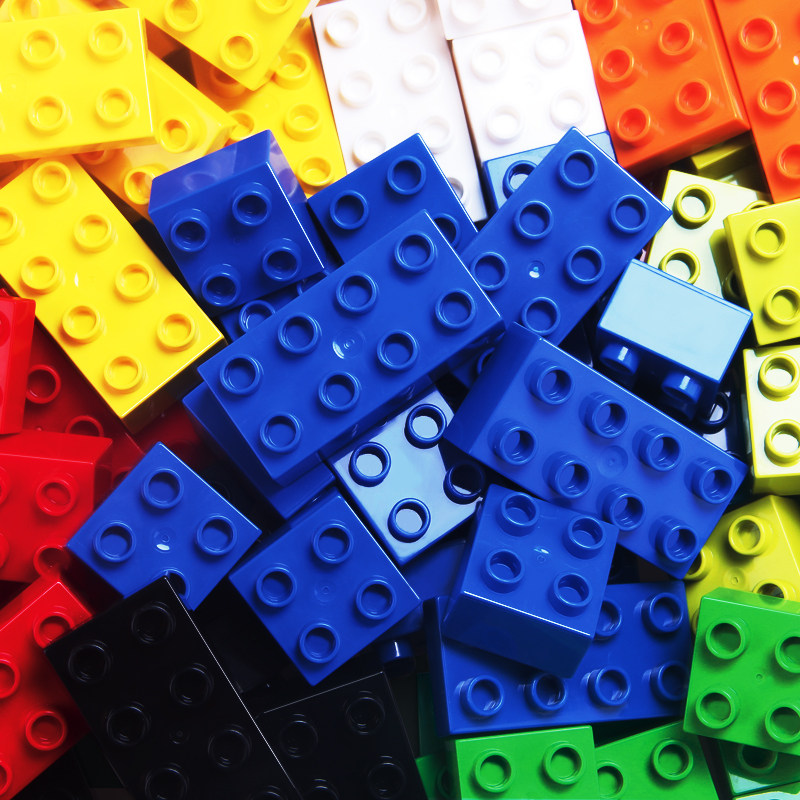 澳洲散装大小颗粒积木兼容乐高1000粒成人儿童益智拼装玩具散件