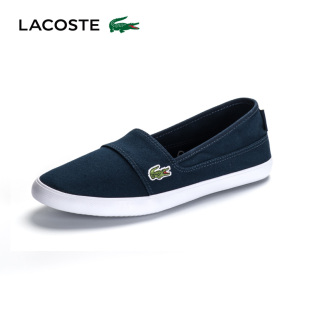 法國買lv便宜香港多少 LACOSTE 法國鱷魚女鞋 低幫一腳套休閑帆佈運動鞋 lv