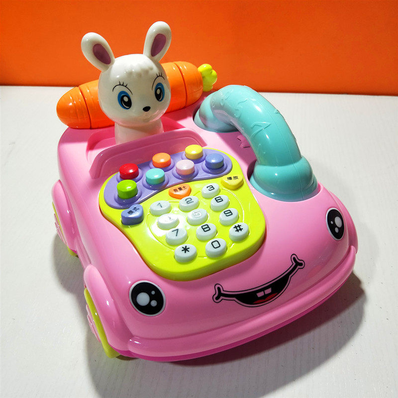 儿童男女孩卡通手机1-2-3岁益智早教音乐故事仿真电话宝宝玩具