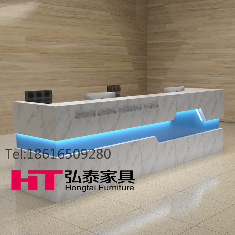 company Reception The reception desk Marble Skin sticking Reception Cashier Paint desk Yingbin table Bar counter Customizedin the Business/Office Furniture , Office Furniture , Desk , Reception/Front Desk (New) category - from Buy2taobao.com to provide professional Taobao agent buy service
