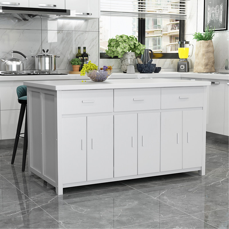 定制大理石烘焙台吧台实木操作工作台商用蛋糕甜品面包店厨房中岛商用