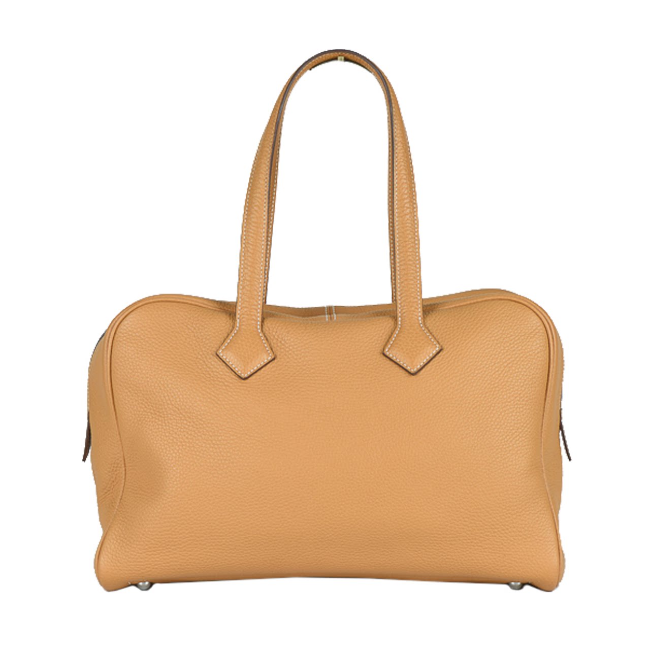 [9.8新]爱马仕hermes中性金色tc皮手提包r刻维多利亚系列10006157