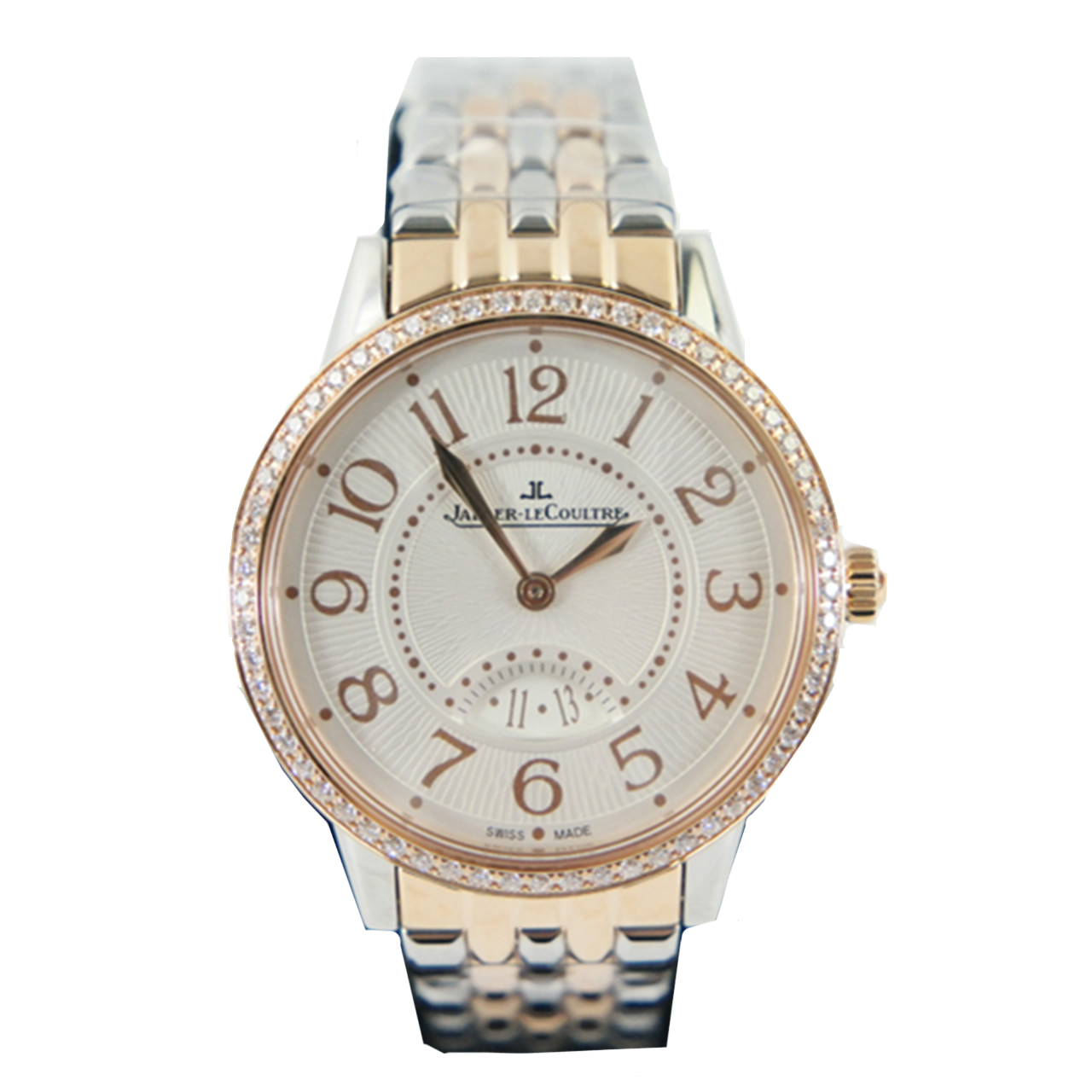 [未使用]jaeger-lecoultre积家 约会系列间金钻圈石英女表