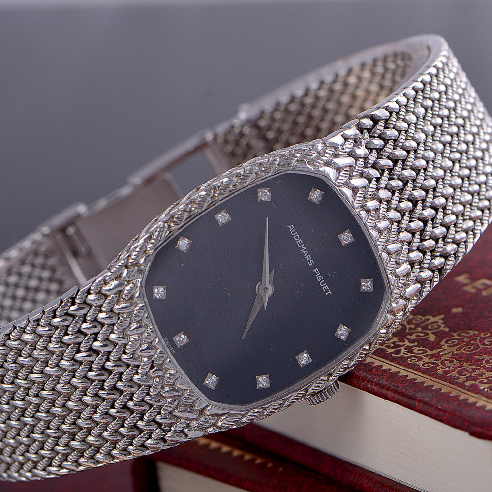 【中古】audemars piguet/爱彼 18k白金 手动机械女表