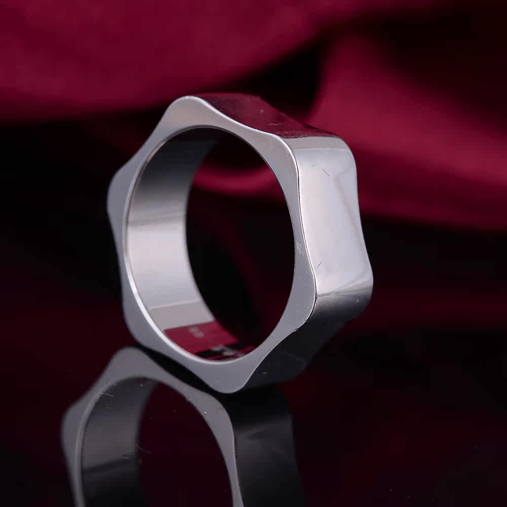 【中古】montblanc/万宝龙 750 大号男士戒指 尺寸66号