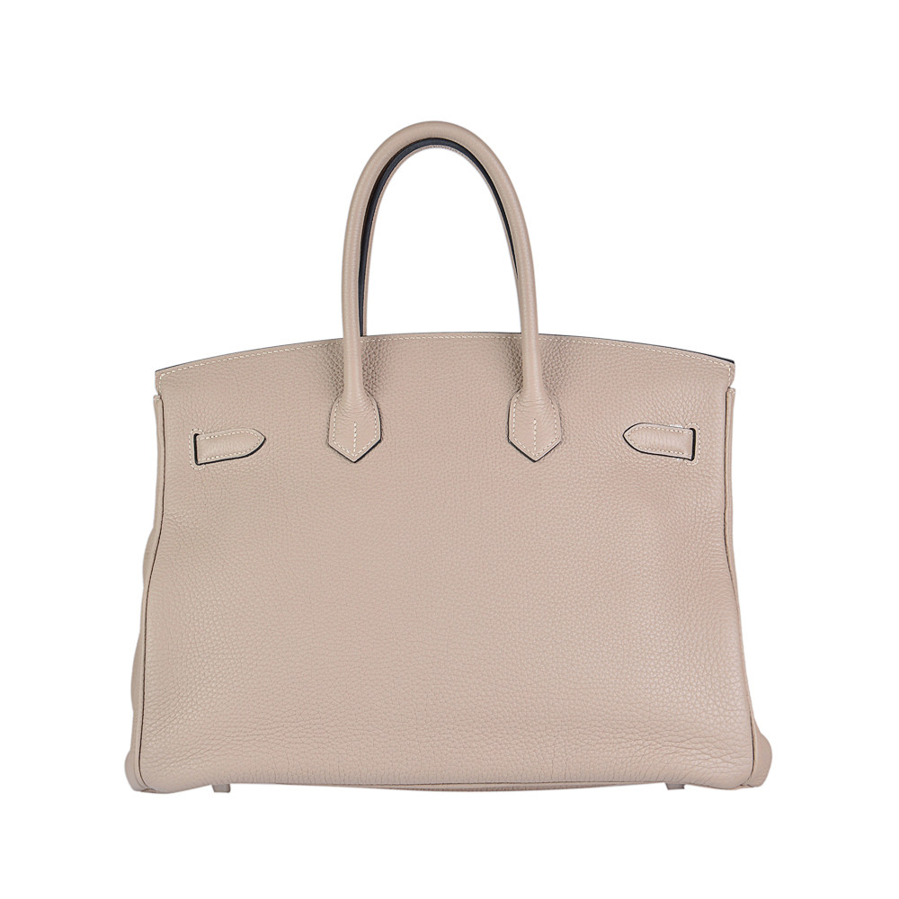 【中古】未使用 hermes/爱马仕 togo皮 35女士手提包铂金包