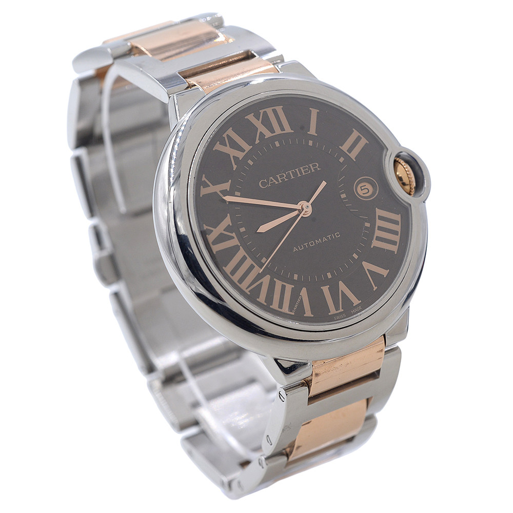 【9新】cartier/卡地亚 钢/18k玫瑰金 机械自动 男表