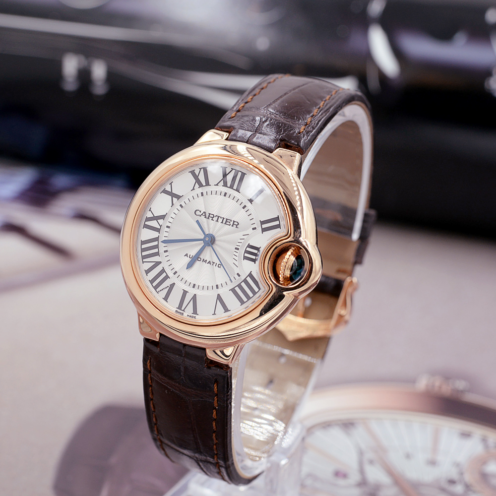 【中古】cartier/卡地亚 蓝气球18k玫瑰金自动机械女表