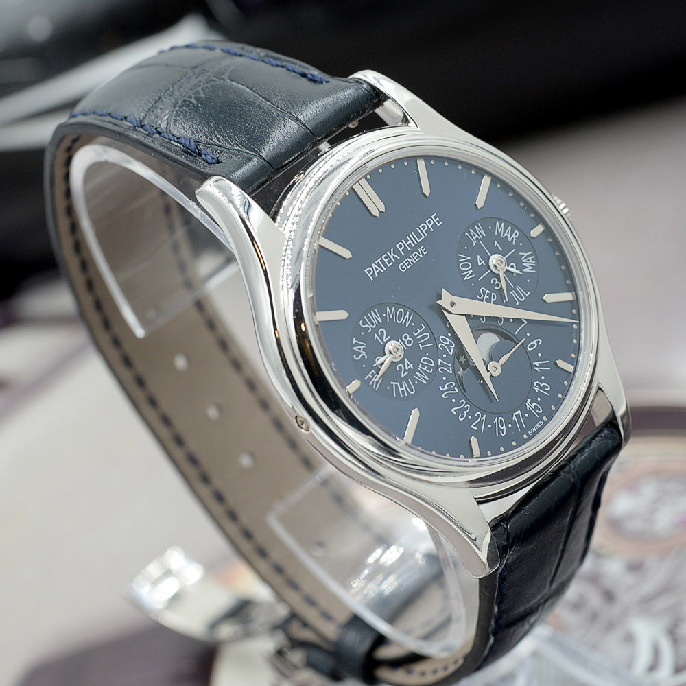 【中古】patek philippe/百达翡丽 pt950万年历月相自动机械男表