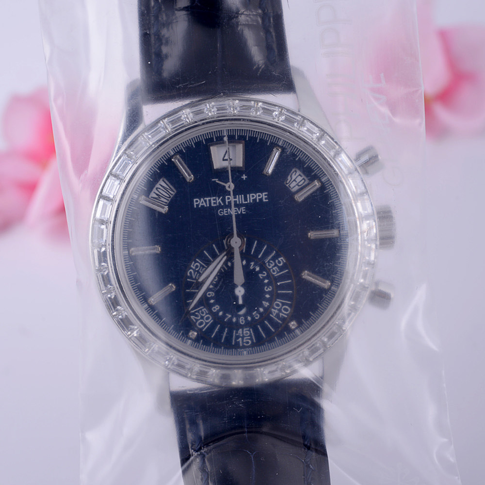 【全新】patek philippe/百达翡丽 pt950 镶钻 机械自动男表