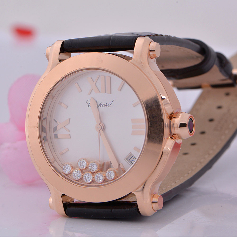 【中古 chopard/萧邦 女士系列带钻石英女表