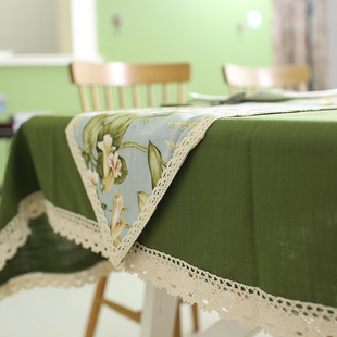 美乡村纯底 后花园 蓝大花与色 盖巾 桌布 椅垫 桌SVZ式旗 桌椅