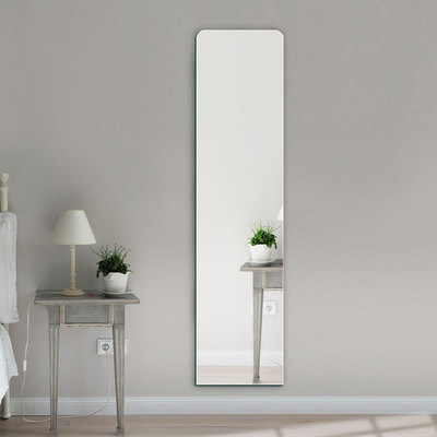 玉晶 镜子全身穿衣镜壁挂粘贴试衣镜 家用简约无框贴墙宿舍大镜子