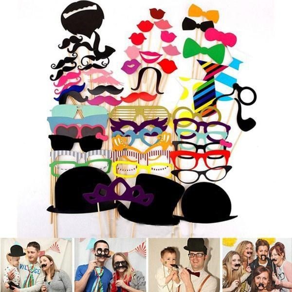 DIY Party Masks Photo Booth Props Mustache On A Stick Weddin|ruв категории фестиваль товаров/подарок, маска - от Buy2taobao.com для оказания профессиональной услуги покупки агента Taobao