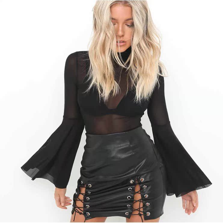 Women s Sexy High Waist PU Leather Bandage Slim Pencil Skirt在类目 女装/女士精品, 半身裙中 - 来自Buy2taobao.com提供专业的淘宝代购服务
