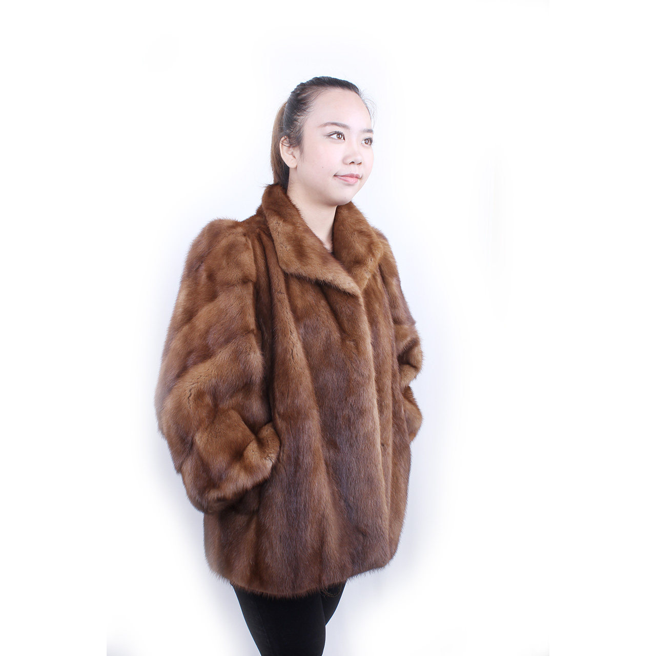 [9.5新]saga 高端奢华 皇冠级貂皮 皮草大衣