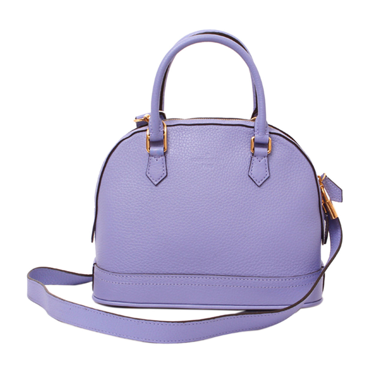 [9.5新]路易威登lv女士alma牛皮梦幻紫贝壳包手提包bb号