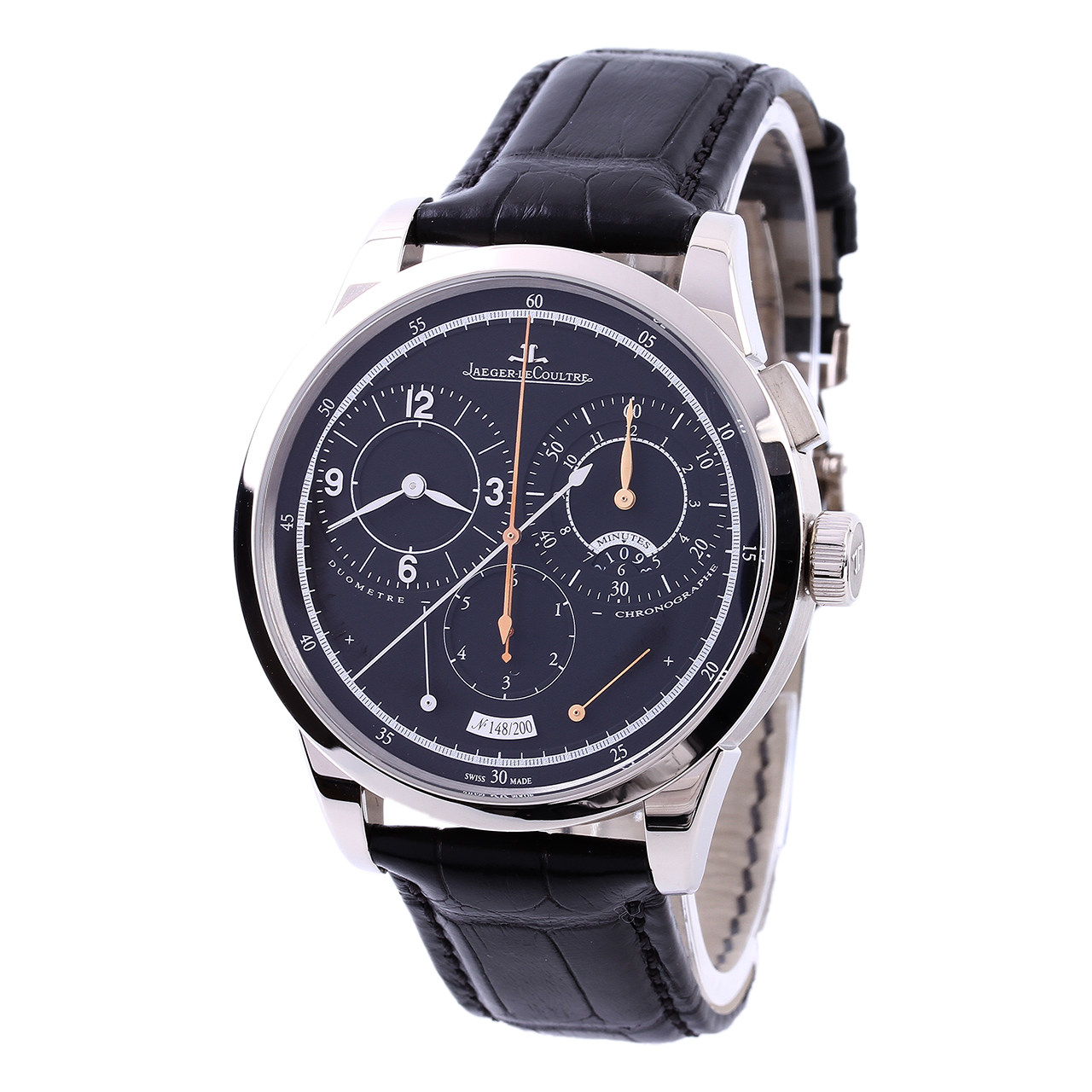 [9.8新]积家 男士 双翼 q6013470 18k白金 手动机械