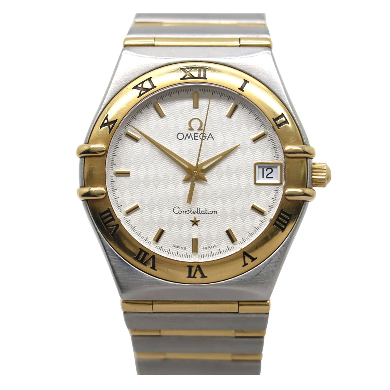 5新]欧米茄男士1212.30.00星座18k间金石英表