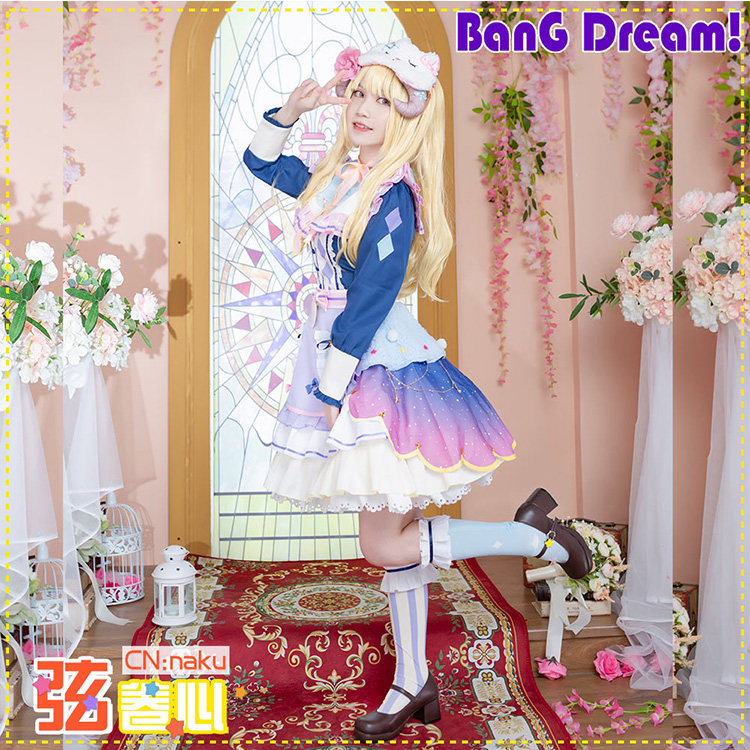 cg日本动漫游戏bangdream弦卷心cosplay服洛丽塔裙子可爱女装