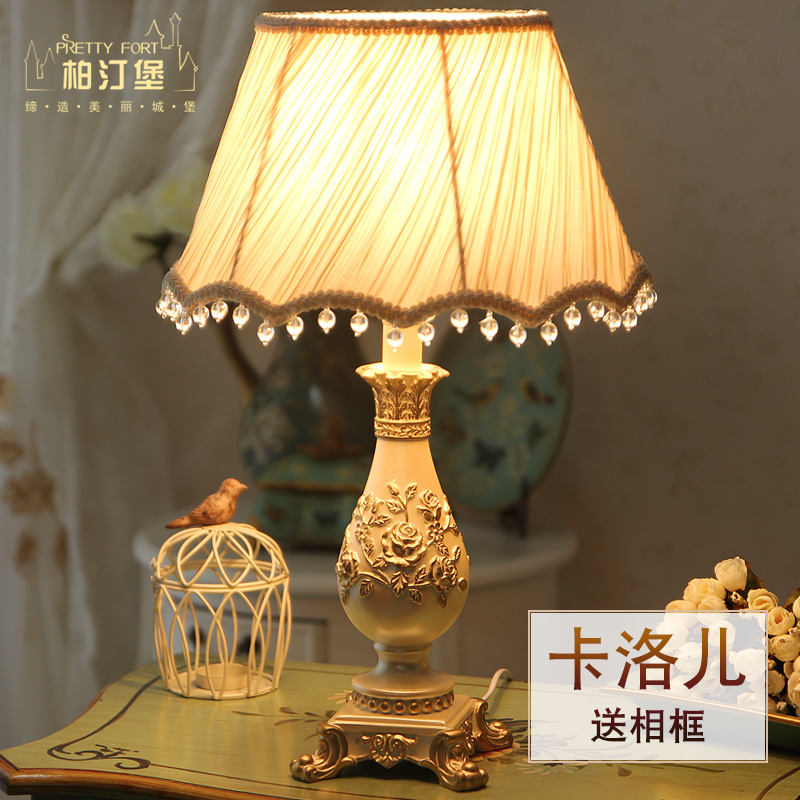 卧室床头装饰台灯欧式美式田园公主蕾丝布艺金色树脂灯饰新房台灯|msdalam kategori keluarga memasang ibu, Lampu & Lighting Fixtures, lampu meja, lampu meja - dari Buy2taobao.com untuk memberikan perkhidmatan ejen Taobao profesional membeli