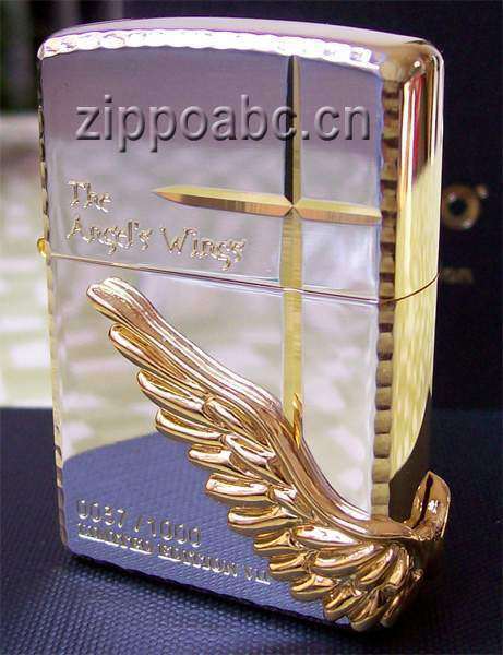 专柜正品zippo打火机男女日版限量1000十字架天使之翼zippo