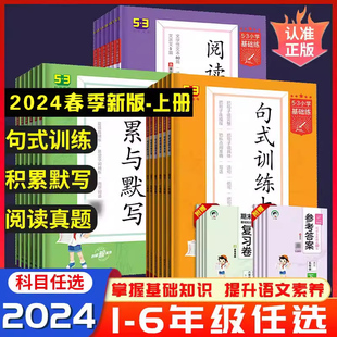 2024版53小学基础练句式训练大全同步作文英语阅读培优训练100篇阅读真题60篇作文素材大全全一册1一2二3四4三5五6六人教版部编