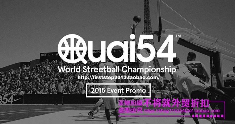 新款 quai54巴黎街球大赛aj联名 吴悠cl日落东单黑白短袖长袖t恤