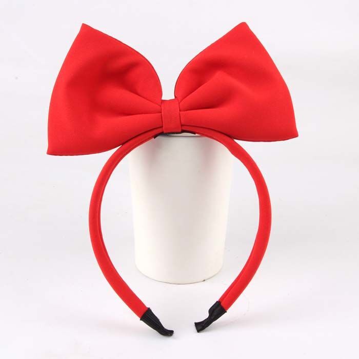 红色蝴蝶结发箍大额优惠券