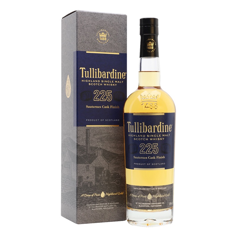 Tullibardine图里巴丁 杜丽巴汀225苏玳桶单一麦芽高地威士忌洋酒