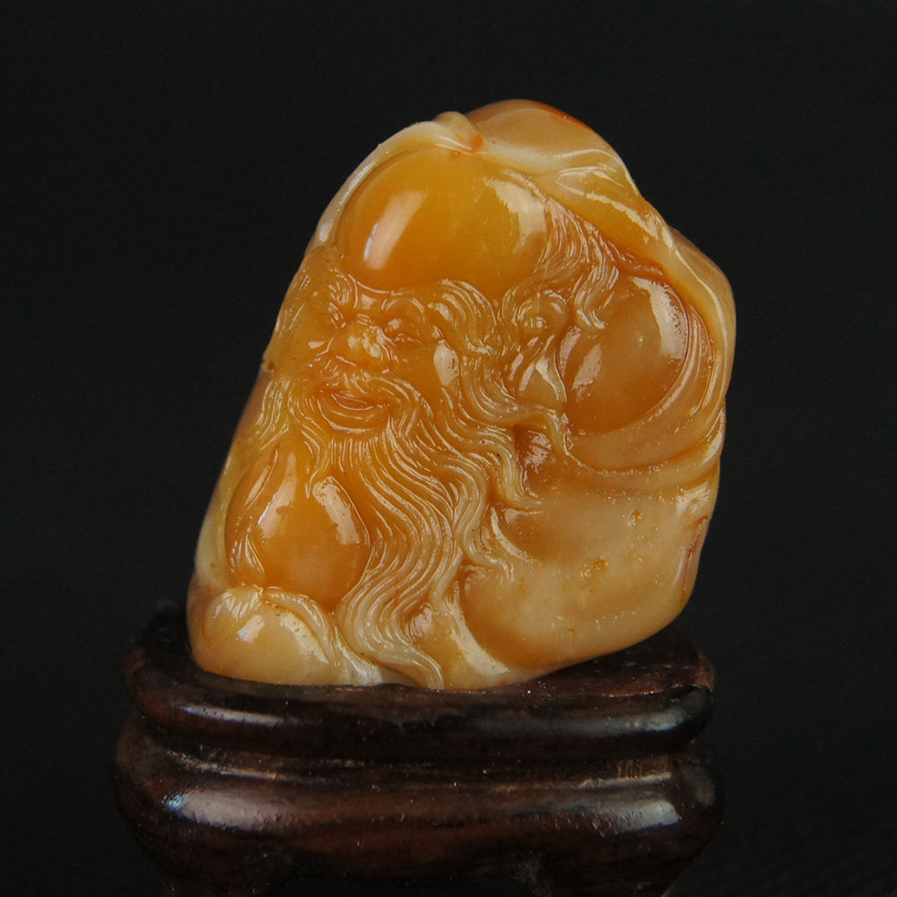 寿山田黄石 寿星11.9g 肉质细腻 工艺精湛 送礼佳品 可做挂坠