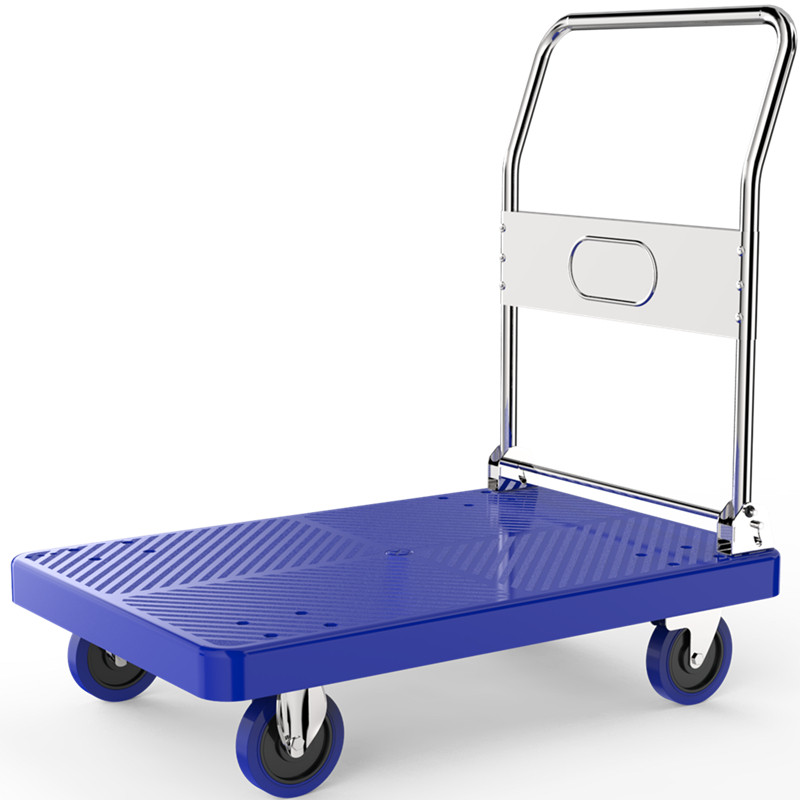 小推车拉货手推车搬运车平板车拖车折叠快递家用手拉车便携购物车