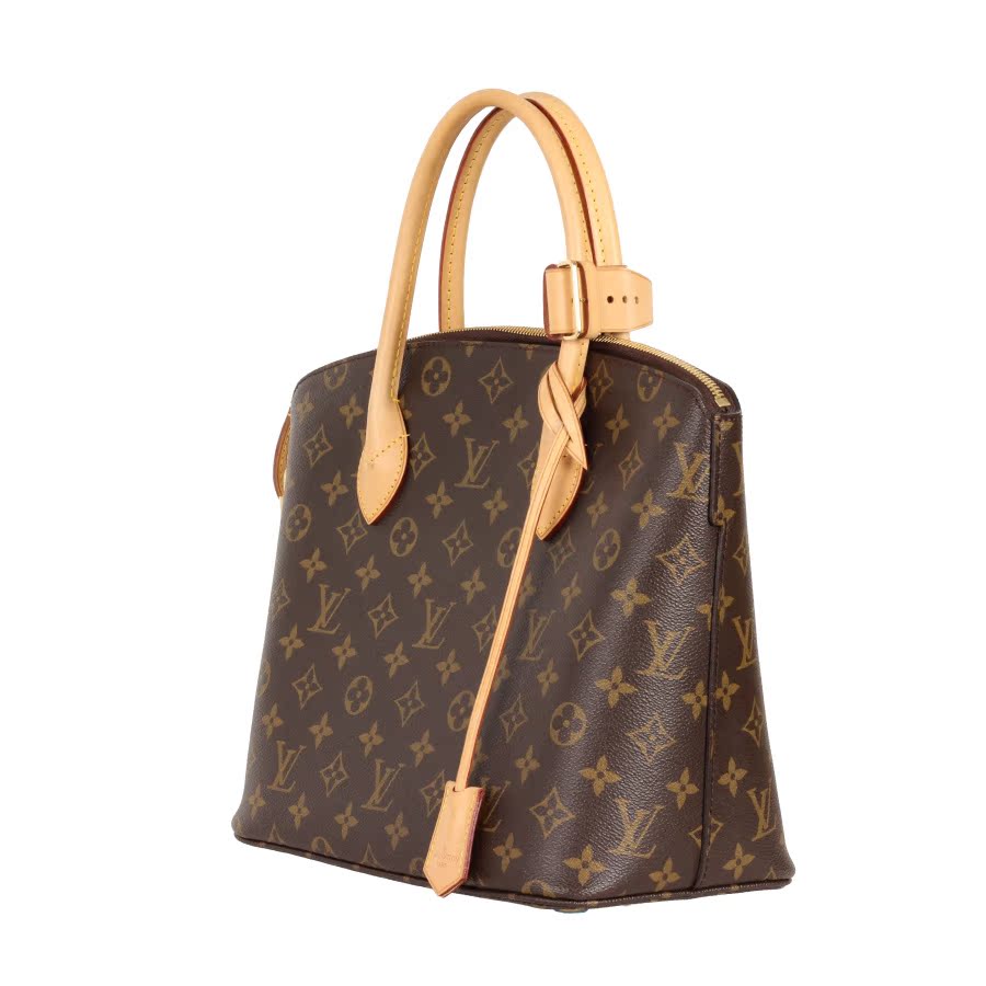 [9.5新]lv/路易威登 lockit系列 新款老花牛皮 女士手提包