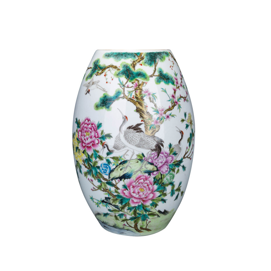 陈德明老艺人非遗传承人作品 六鹤同春