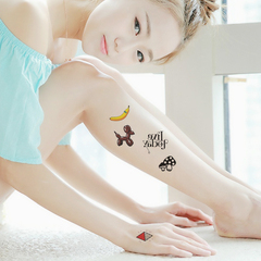 GT潮品纹身 卡通创意彩色纹身贴防水女 韩国小清新持久臂TG糖果色