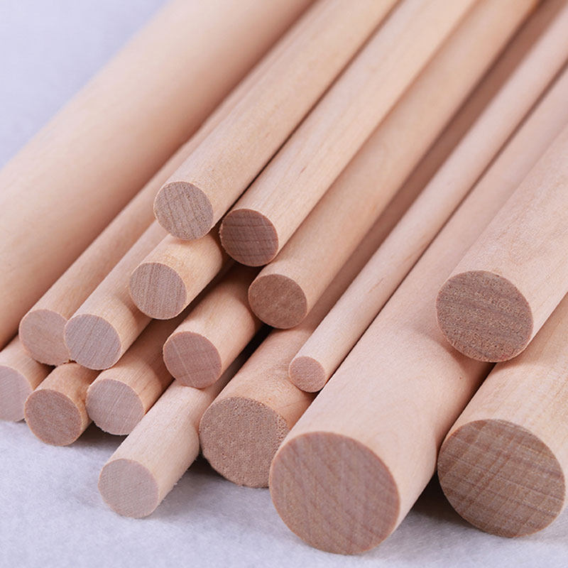 圆形木条圆木棍条原木实木小棍子细木棒粗雪糕棒手工制作材料diy