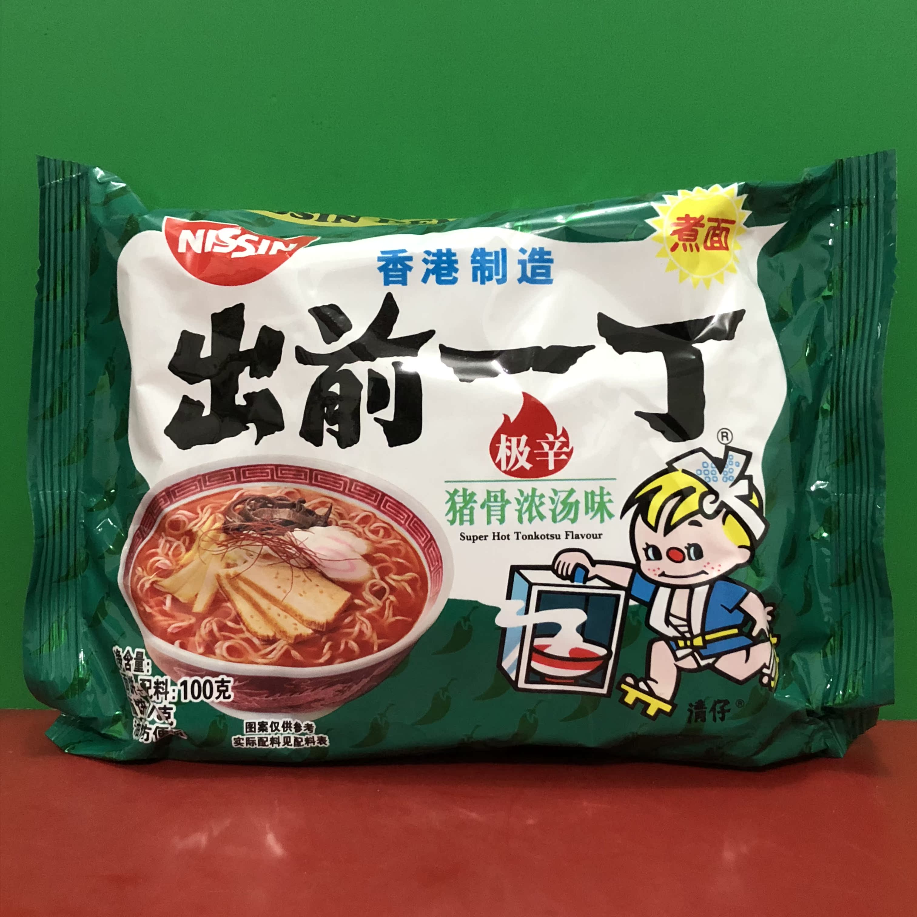 香港出前一丁极辛猪骨浓汤味方便面100g美味方便面口味超佳新日期