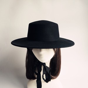 宽檐礼帽女黑色价格