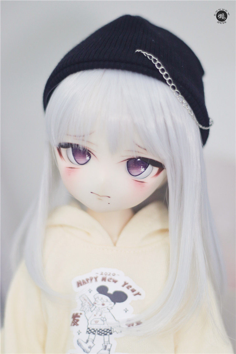 bjd人偶娃假发34分8分sd mdd巨婴妹头小布中长波波可爱高温丝毛