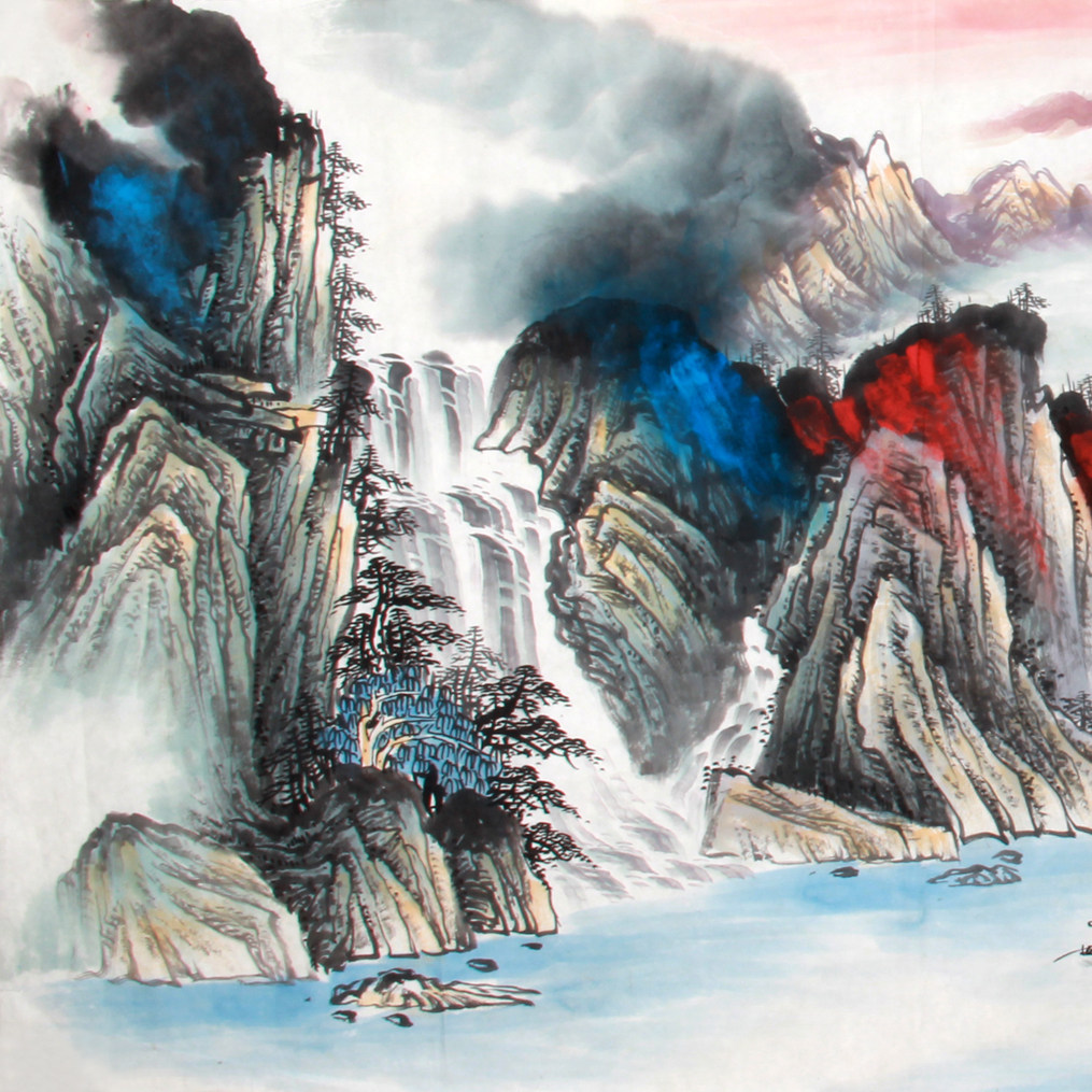 李勋《精品山水系列 小六尺锦绣山河》中美协