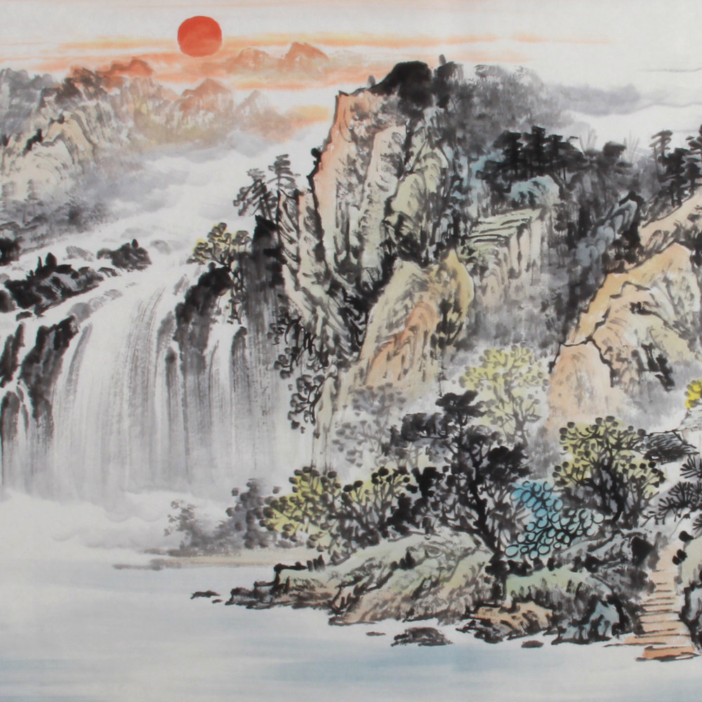 杨光华 《精品小六尺山水系列 山居福地》