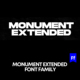 Monument Extended 8款经典现代字体logo品牌排版英文字体家族